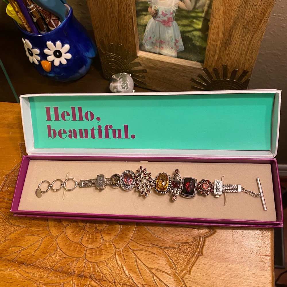 Lori Bonn Harvest Hottie Sterling Silver Charm Bracelet 7 to 8 inches